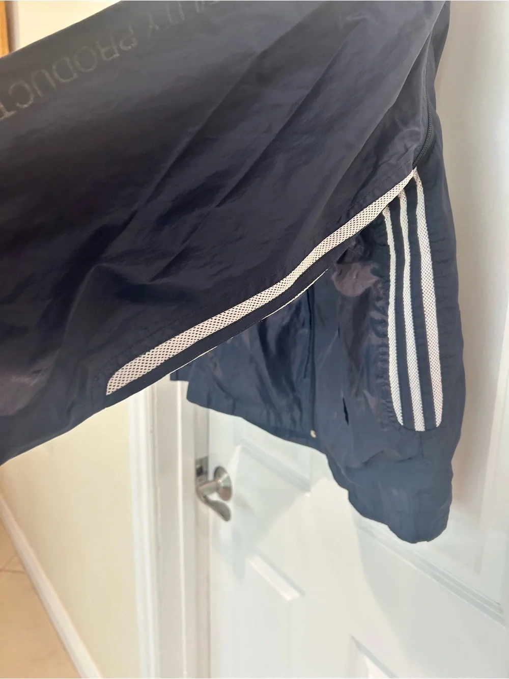 Vintage Fubu Collection Navy Hooded Windbreaker Jacket Lightweight  x large xl